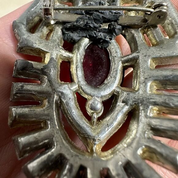 Vintage Art Deco Era Exquisite Detailed As Is Brooch - Picture 2 of 10